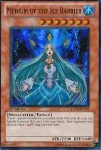 Medium of the Ice Barrier HA02-EN012 Unlimited Yu-Gi-Oh card from Hidden Arsenal 2