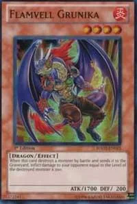 Flamvell Grunika HA02-EN015 Unlimited Yu-Gi-Oh card from Hidden Arsenal 2