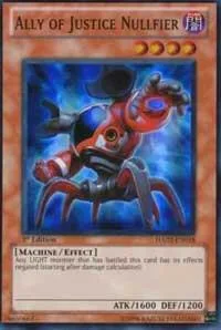 Ally of Justice Nullfier HA02-EN018 Unlimited Yu-Gi-Oh card from Hidden Arsenal 2