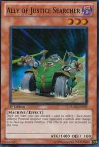 Ally of Justice Searcher HA02-EN019 Yu-Gi-Oh card from Hidden Arsenal 2