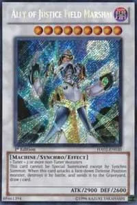 Ally of Justice Field Marshal HA02-EN030 1st Edition Yu-Gi-Oh card from Hidden Arsenal 2