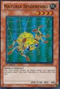 Naturia Spiderfang HA02-EN040 1st Edition Yu-Gi-Oh card from Hidden Arsenal 2