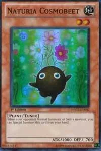 Naturia Cosmobeet HA02-EN042 Unlimited Yu-Gi-Oh card from Hidden Arsenal 2