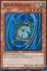 Genex Blastfan HA02-EN043 1st Edition Yu-Gi-Oh card from Hidden Arsenal 2