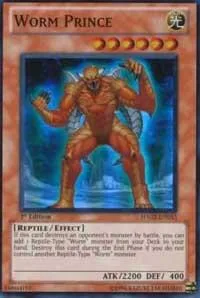 Worm Prince HA02-EN053 1st Edition Yu-Gi-Oh card from Hidden Arsenal 2