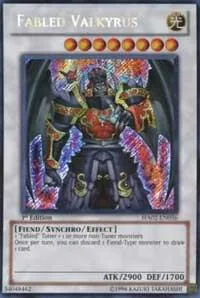 Fabled Valkyrus HA02-EN056 1st Edition Yu-Gi-Oh card from Hidden Arsenal 2