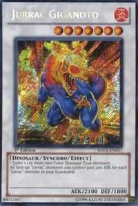 Jurrac Giganoto HA02-EN057 1st Edition Yu-Gi-Oh card from Hidden Arsenal 2