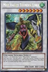 Mist Valley Thunder Lord HA02-EN060 1st Edition Yu-Gi-Oh card from Hidden Arsenal 2