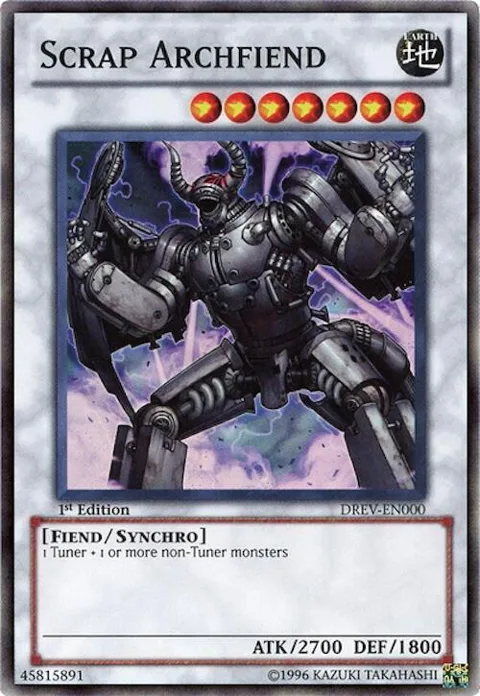 Scrap Archfiend DREV-EN000 Unlimited Yu-Gi-Oh card from Duelist Revolution