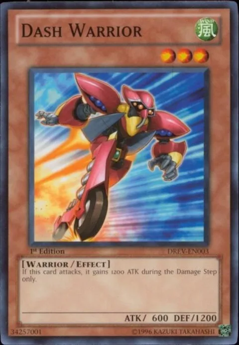 Dash Warrior DREV-EN003 Unlimited Yu-Gi-Oh card from Duelist Revolution