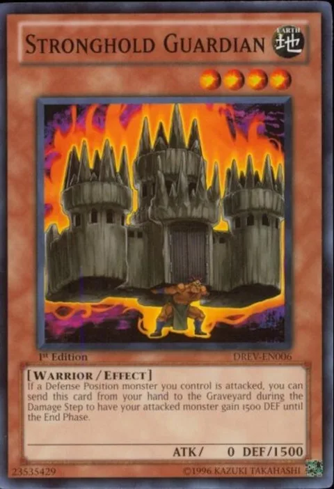 Stronghold Guardian DREV-EN006 1st Edition Yu-Gi-Oh card from Duelist Revolution