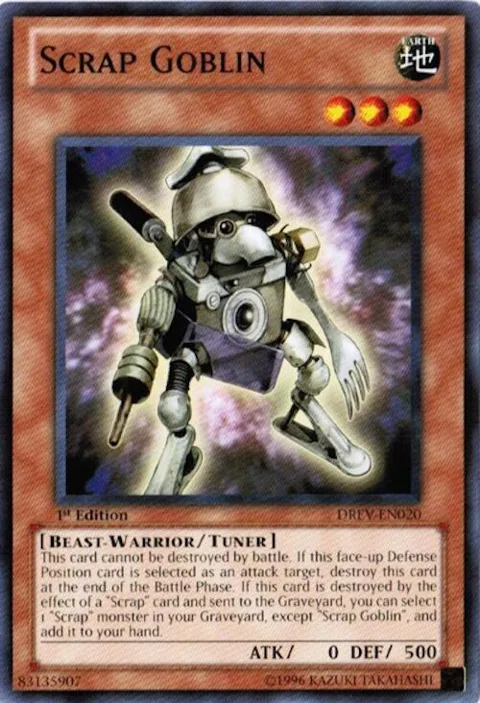 Scrap Goblin DREV-EN020 Yu-Gi-Oh card from Duelist Revolution