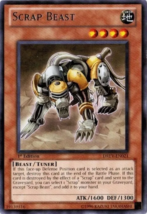 Scrap Beast DREV-EN021 Unlimited Yu-Gi-Oh card from Duelist Revolution
