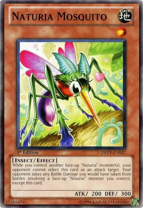 Naturia Mosquito DREV-EN027 1st Edition Yu-Gi-Oh card from Duelist Revolution