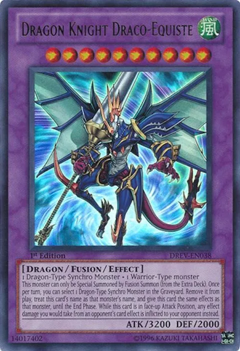 Dragon Knight Draco-Equiste DREV-EN038 Unlimited Yu-Gi-Oh card from Duelist Revolution