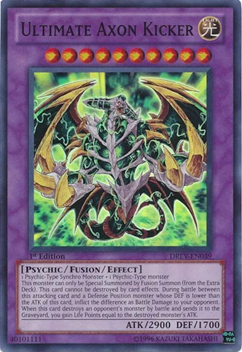Ultimate Axon Kicker DREV-EN039 1st Edition Yu-Gi-Oh card from Duelist Revolution