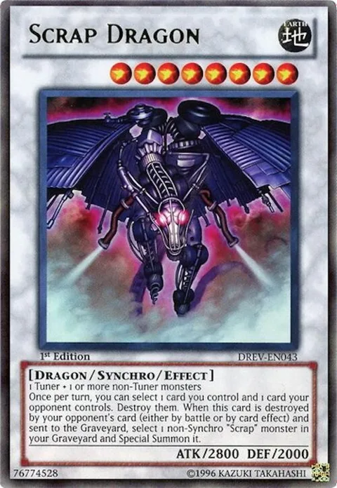 Scrap Dragon DREV-EN043 1st Edition Yu-Gi-Oh card from Duelist Revolution