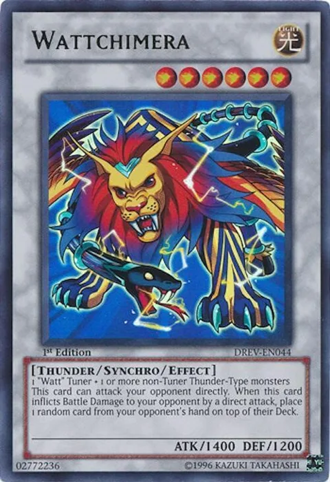Wattchimera DREV-EN044 1st Edition Yu-Gi-Oh card from Duelist Revolution