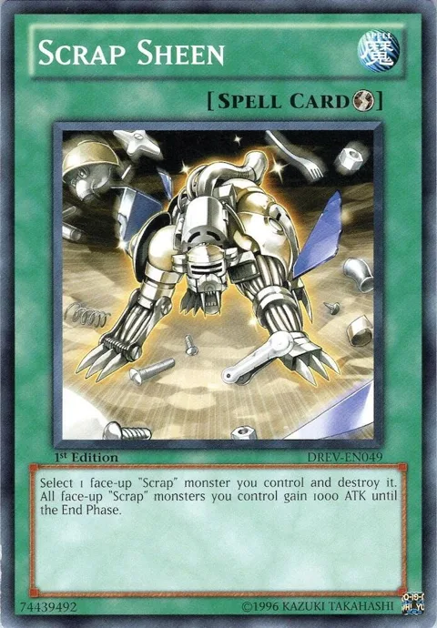 Scrap Sheen DREV-EN049 1st Edition Yu-Gi-Oh card from Duelist Revolution