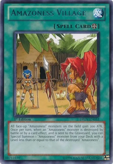 Amazoness Village DREV-EN053 Unlimited Yu-Gi-Oh card from Duelist Revolution