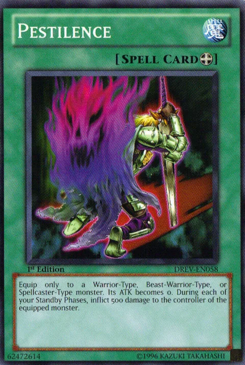 Pestilence DREV-EN058 Yu-Gi-Oh card from Duelist Revolution