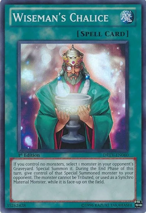 Wiseman's Chalice DREV-EN060 1st Edition Yu-Gi-Oh card from Duelist Revolution