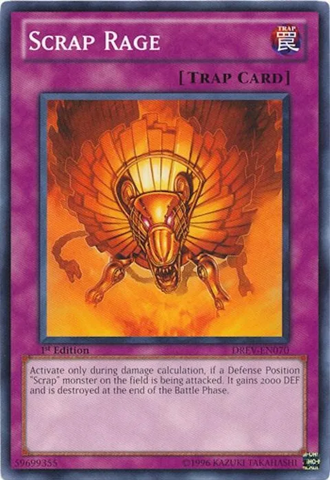 Scrap Rage DREV-EN070 1st Edition Yu-Gi-Oh card from Duelist Revolution