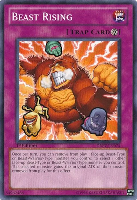 Beast Rising DREV-EN074 Unlimited Yu-Gi-Oh card from Duelist Revolution