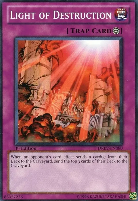 Light of Destruction DREV-EN080 1st Edition Yu-Gi-Oh card from Duelist Revolution