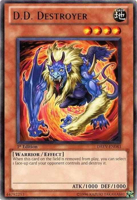 D.D. Destroyer DREV-EN083 Unlimited Yu-Gi-Oh card from Duelist Revolution