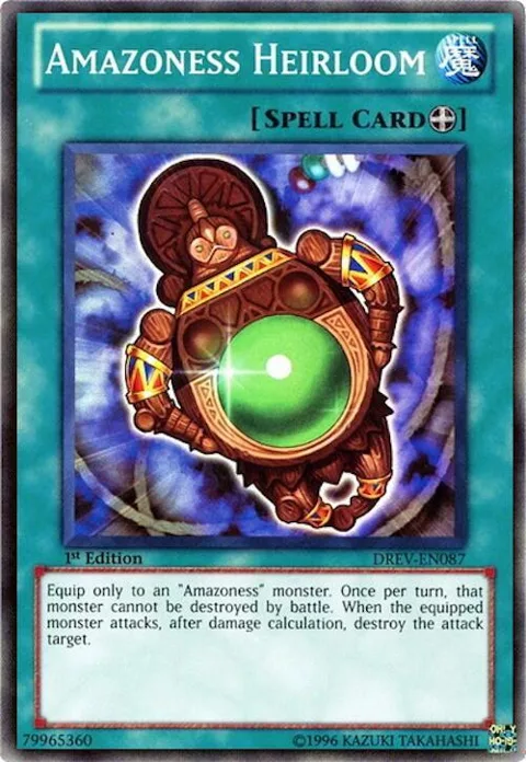 Amazoness Heirloom DREV-EN087 1st Edition Yu-Gi-Oh card from Duelist Revolution