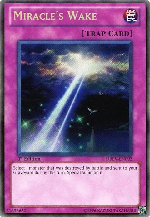Miracle's Wake DREV-EN093 Unlimited Yu-Gi-Oh card from Duelist Revolution
