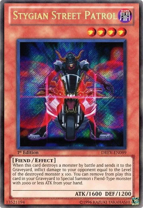 Stygian Street Patrol DREV-EN099 Unlimited Yu-Gi-Oh card from Duelist Revolution