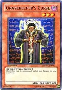 Gravekeeper's Curse SDMA-EN008 Yu-Gi-Oh card from Structure Deck: Marik