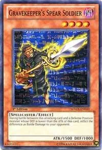 Gravekeeper's Spear Soldier SDMA-EN010 Yu-Gi-Oh card from Structure Deck: Marik