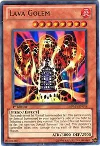 Lava Golem SDMA-EN014 Unlimited Yu-Gi-Oh card from Structure Deck: Marik