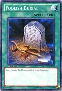 Foolish Burial SDMA-EN026 1st Edition Yu-Gi-Oh card from Structure Deck: Marik