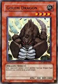 Golem Dragon JUMP-EN040 Yu-Gi-Oh card from Shonen Jump Magazine Promos