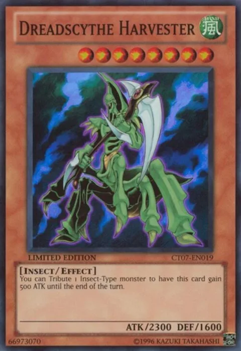 Dreadscythe Harvester CT07-EN019 Yu-Gi-Oh card from 2010 Collectors Tins