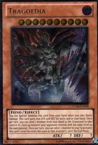 Tragoedia Ultimate Rare TU04-EN000 Yu-Gi-Oh card from Turbo Pack: Booster Four