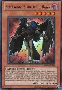 Blackwing - Sirocco the Dawn TU04-EN003 Yu-Gi-Oh card from Turbo Pack: Booster Four