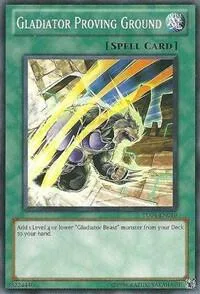 Gladiator Proving Ground TU04-EN019 Yu-Gi-Oh card from Turbo Pack: Booster Four