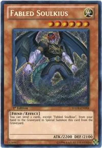 Fabled Soulkius HA03-EN004 1st Edition Yu-Gi-Oh card from Hidden Arsenal 3