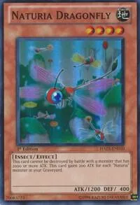 Naturia Dragonfly HA03-EN010 1st Edition Yu-Gi-Oh card from Hidden Arsenal 3