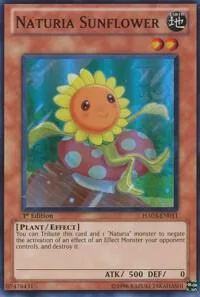 Naturia Sunflower HA03-EN011 Unlimited Yu-Gi-Oh card from Hidden Arsenal 3