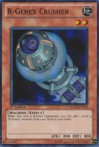 R-Genex Crusher HA03-EN016 Unlimited Yu-Gi-Oh card from Hidden Arsenal 3
