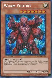 Worm Victory HA03-EN025 Unlimited Yu-Gi-Oh card from Hidden Arsenal 3