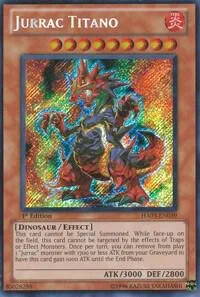 Jurrac Titano HA03-EN039 1st Edition Yu-Gi-Oh card from Hidden Arsenal 3