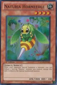 Naturia Horneedle HA03-EN042 Unlimited Yu-Gi-Oh card from Hidden Arsenal 3