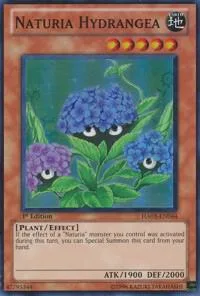 Naturia Hydrangea HA03-EN044 Unlimited Yu-Gi-Oh card from Hidden Arsenal 3